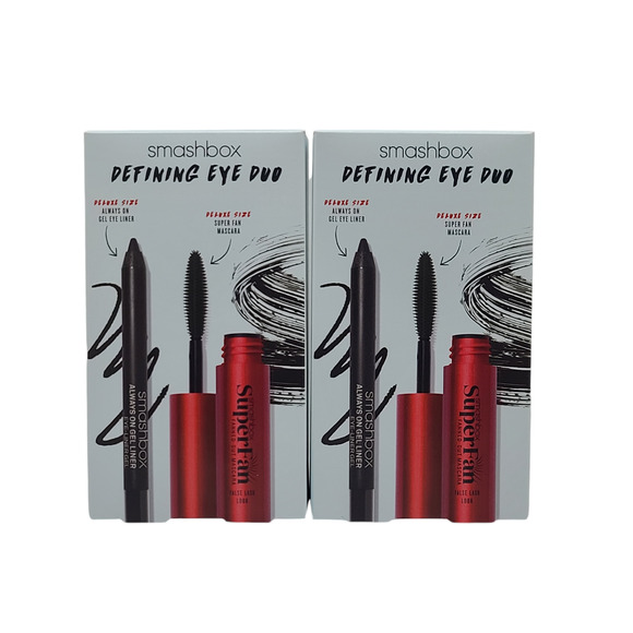 2 Pack Smashbox Defining Eye Duo- Always On Gel Eye Liner & Super Fan Mascara - Picture 4 of 6